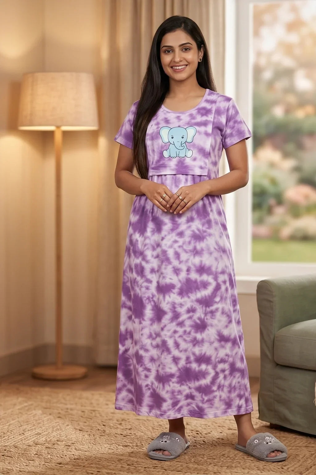 Zipless Feeding Maternity Dresses