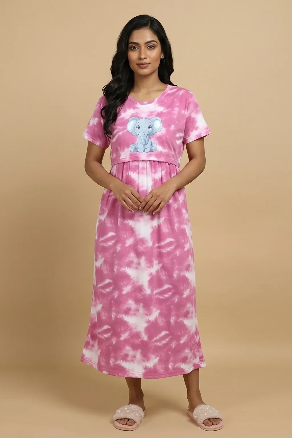 Zipless Feeding Maternity Dresses