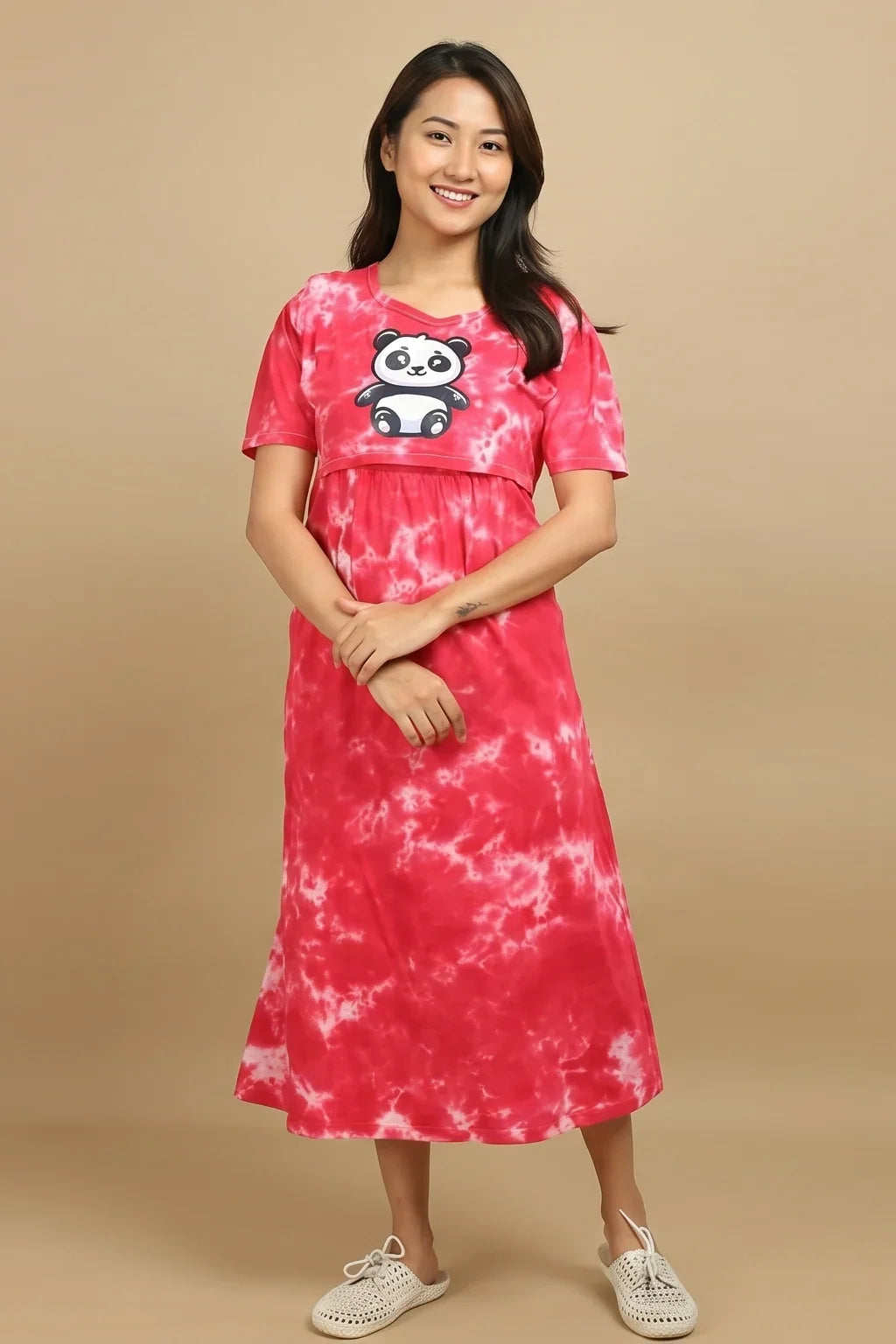 Zipless Feeding Maternity Dresses