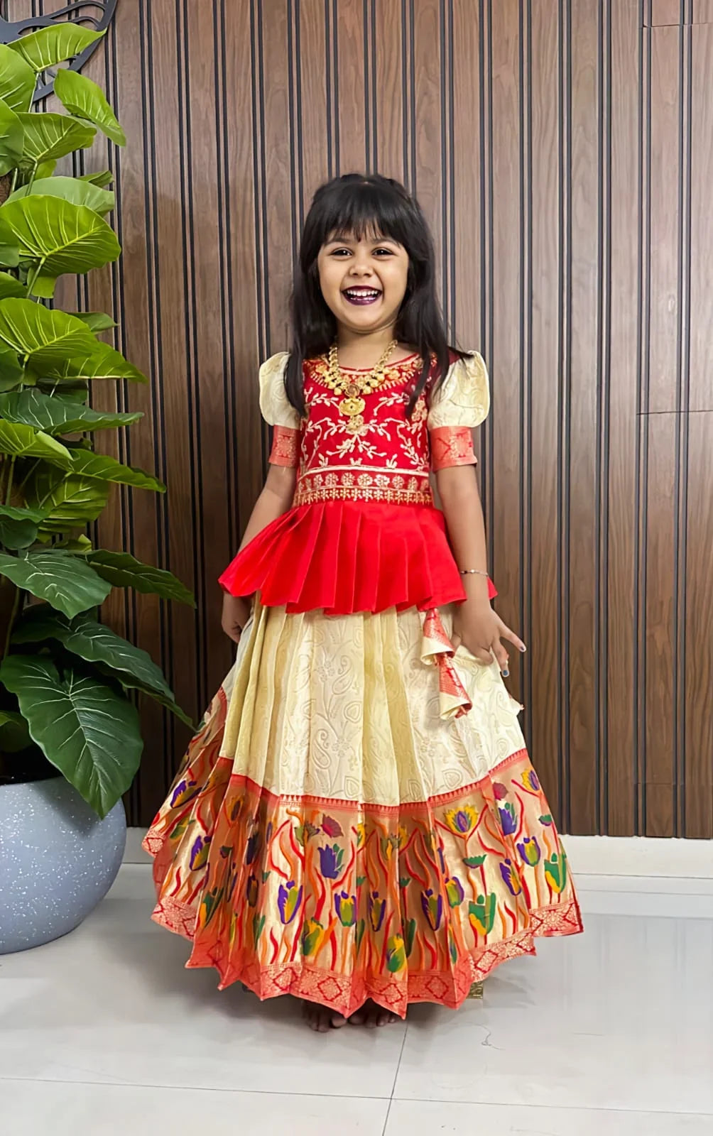 Paithani Kids Lehenga Choli