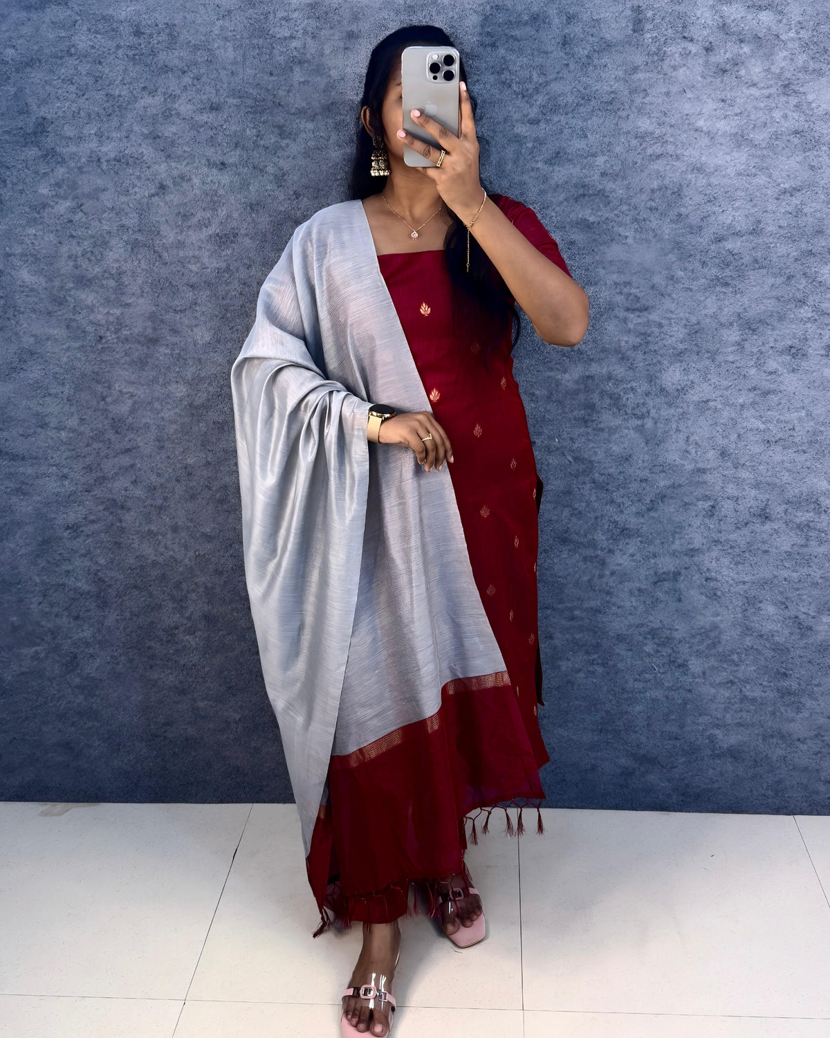 Premium Quality Silk Cotton 3 Piece Set