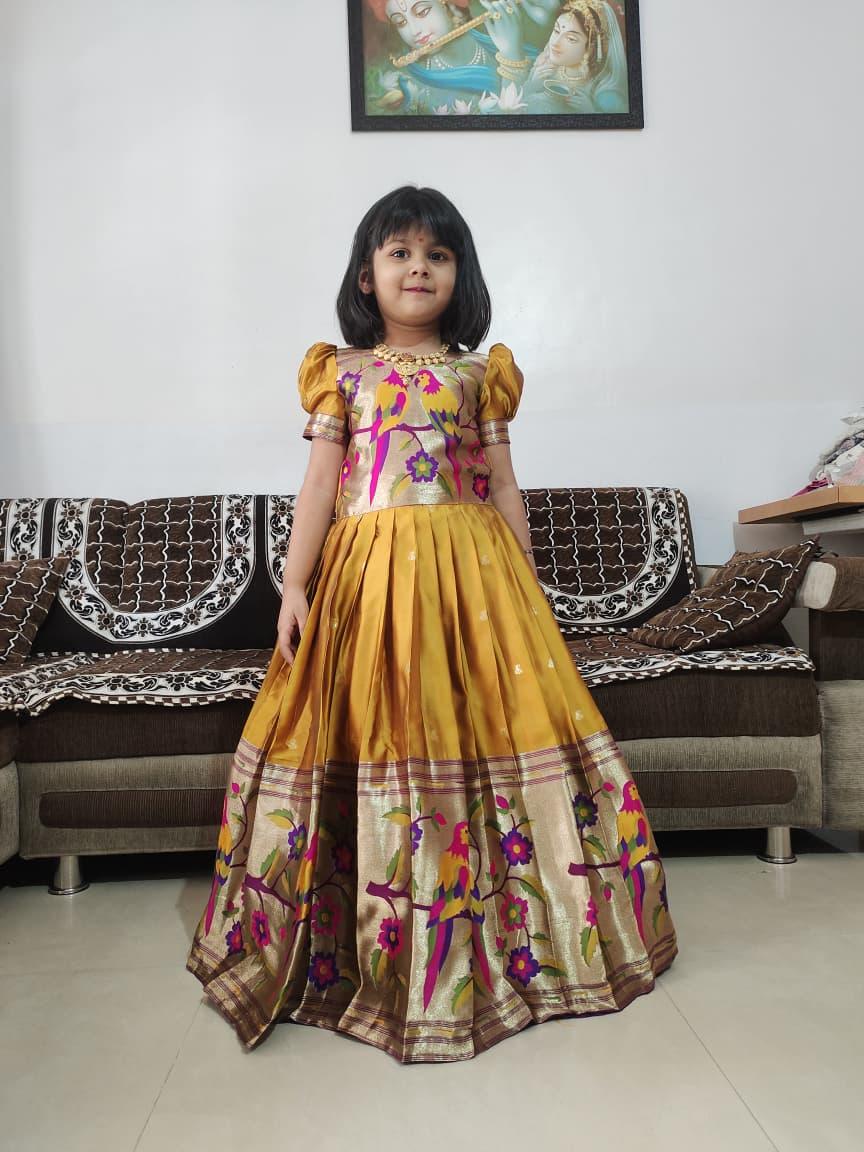 Kids Paithani Gown