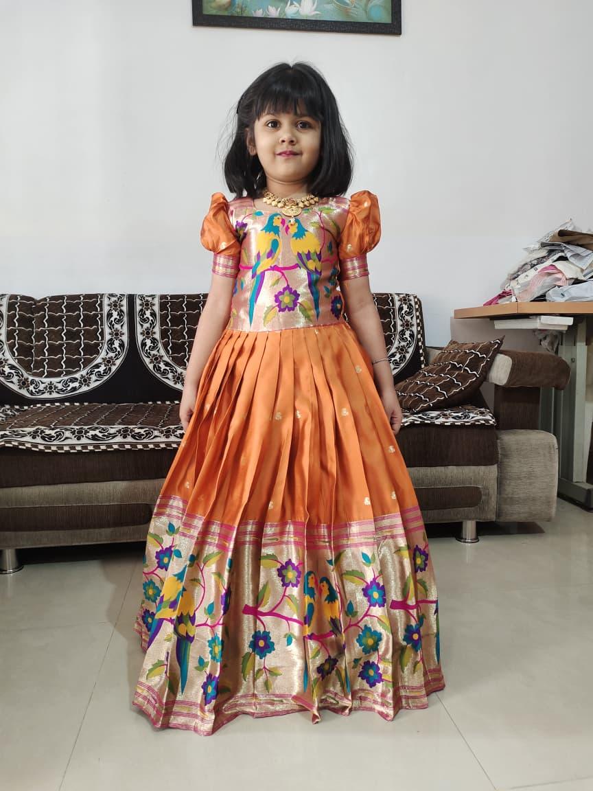 Kids Paithani Gown
