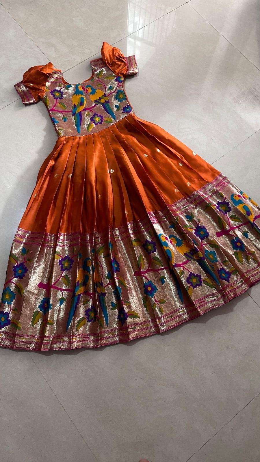 Kids Paithani Gown