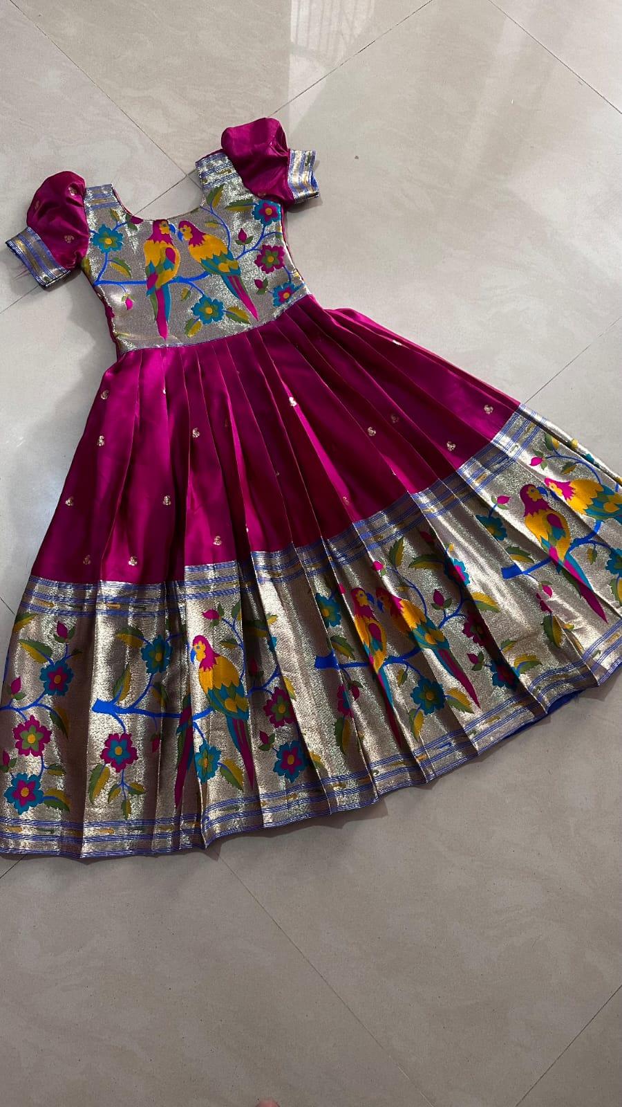 Kids Paithani Gown