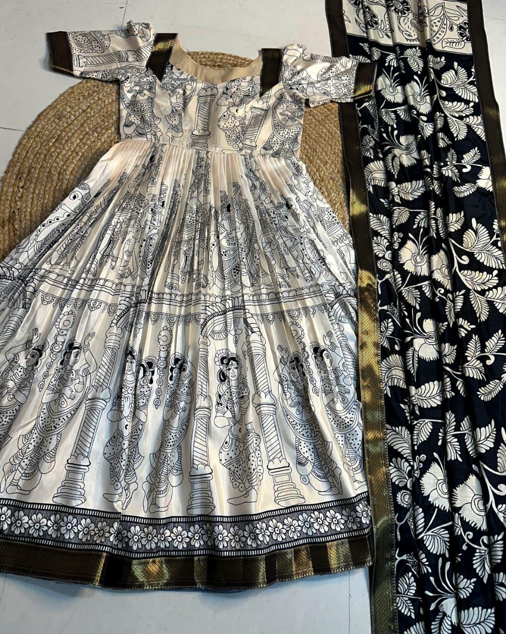 Ritu Kalamkari Anarkali Dress