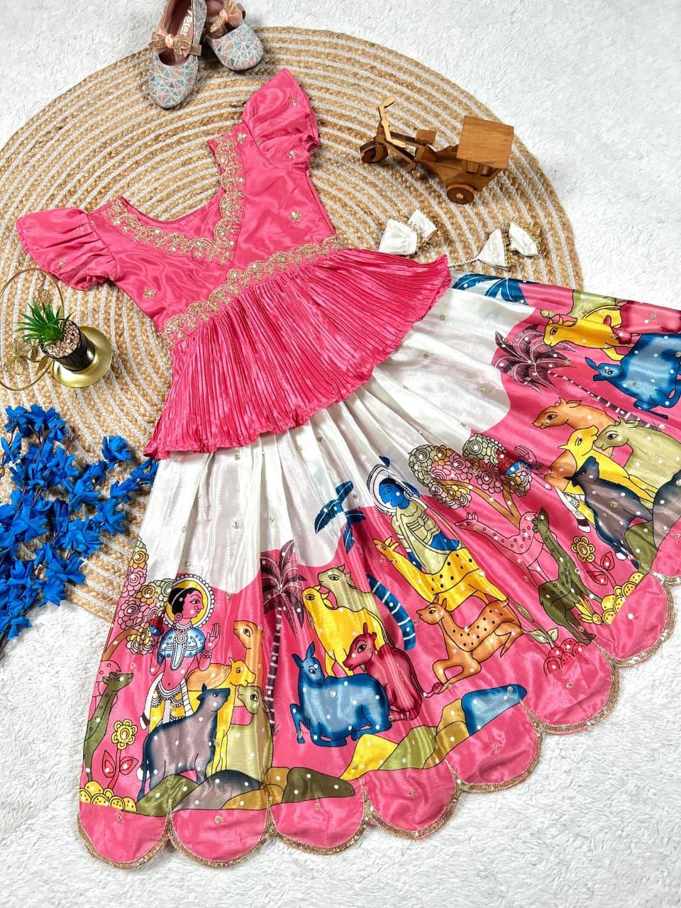 Kalamkari Printed Lehenga