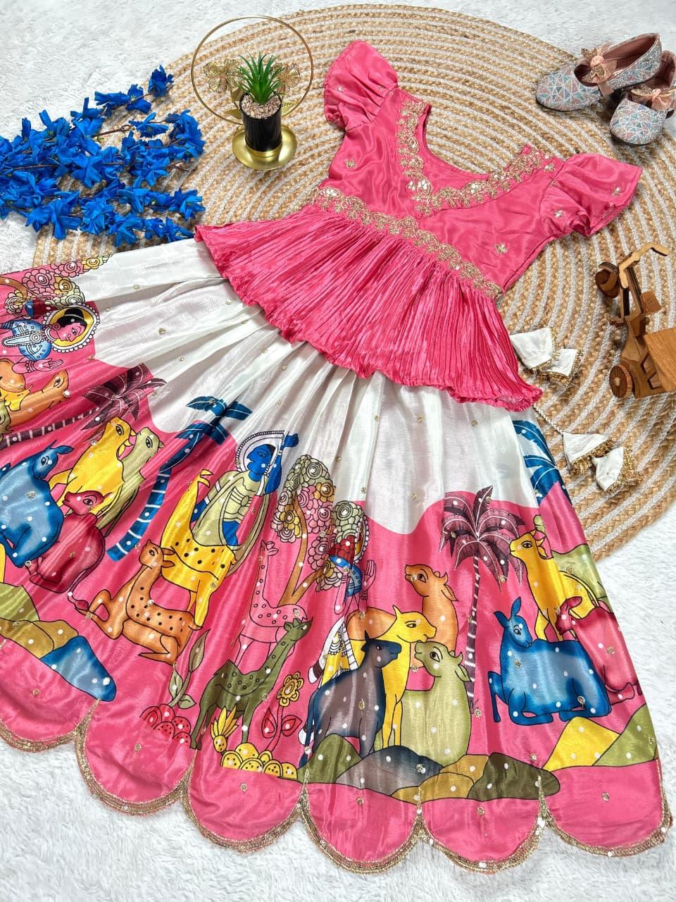 Kalamkari Printed Lehenga