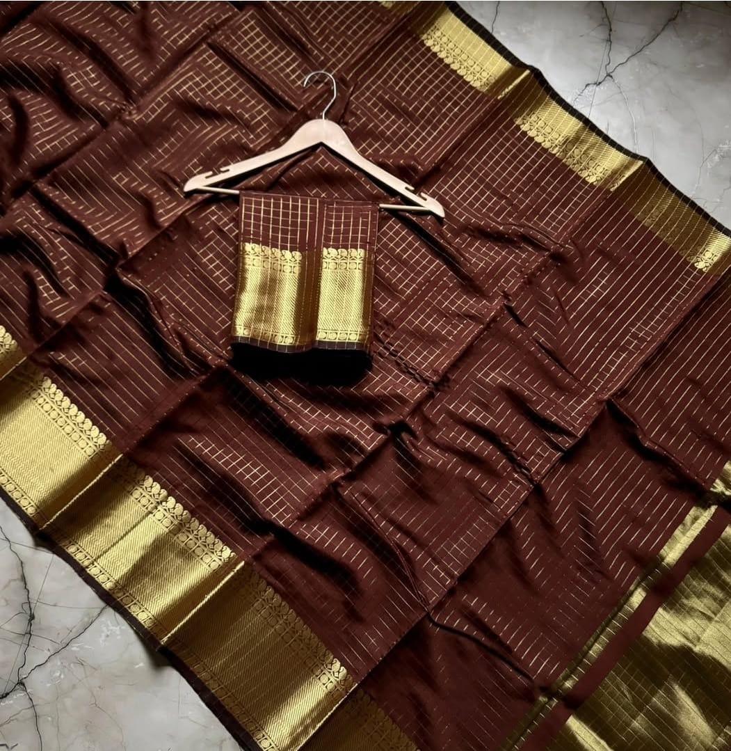 Banarasi Semi Katan Silk Sarees