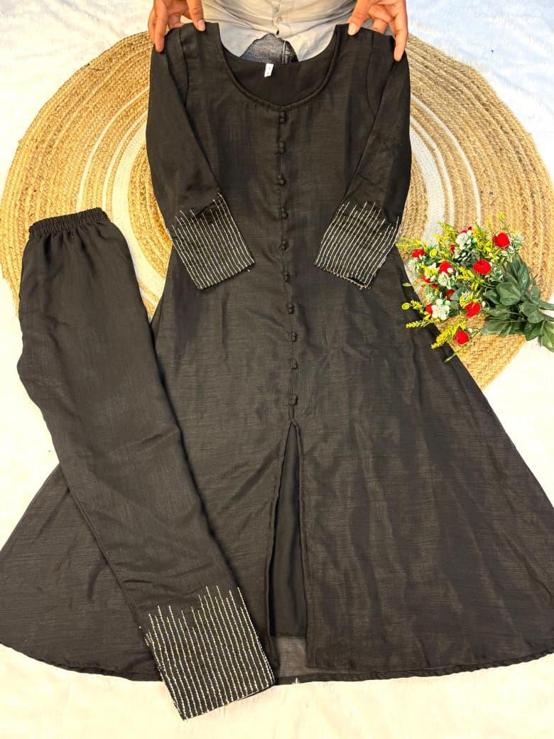 Blooming Vichitra Silk Kurta Set