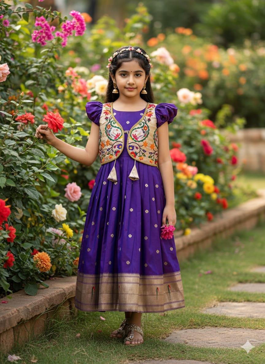 Paithani Gown with Coat