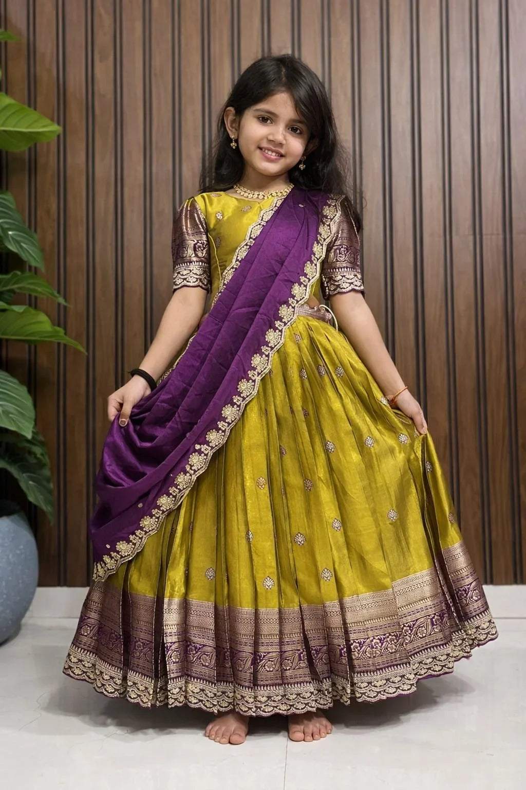 Simmer Silk Kids Lehenga Choli