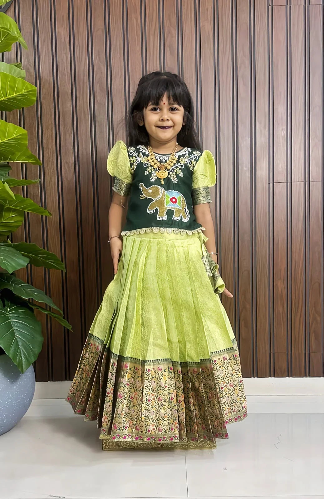 Royal Paithani Kids Lehenga