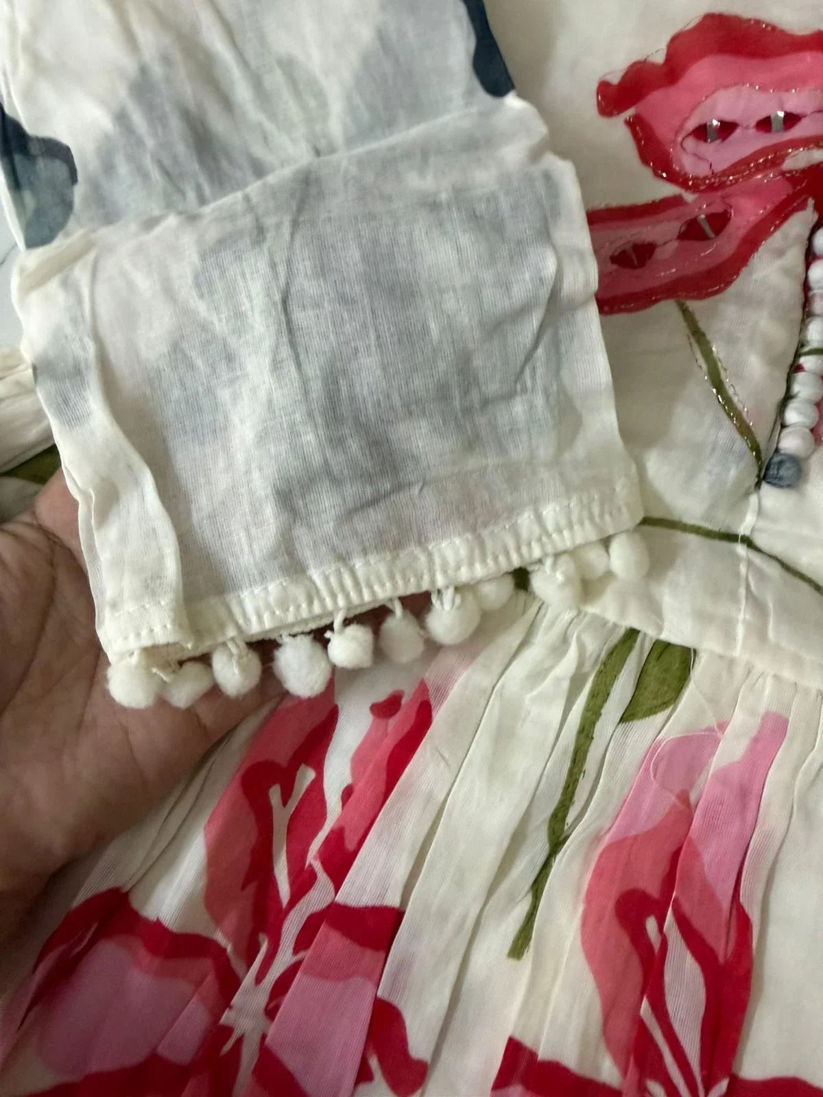Pure Mul Cotton Anarkali Set