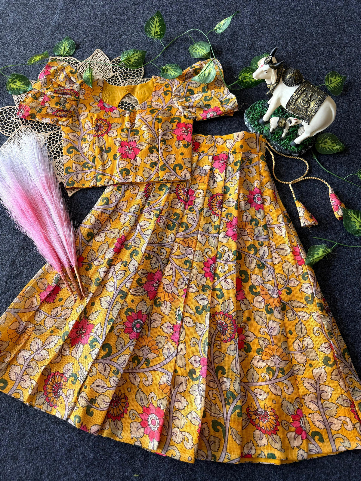 Kids Kota Kalamkari Croptop