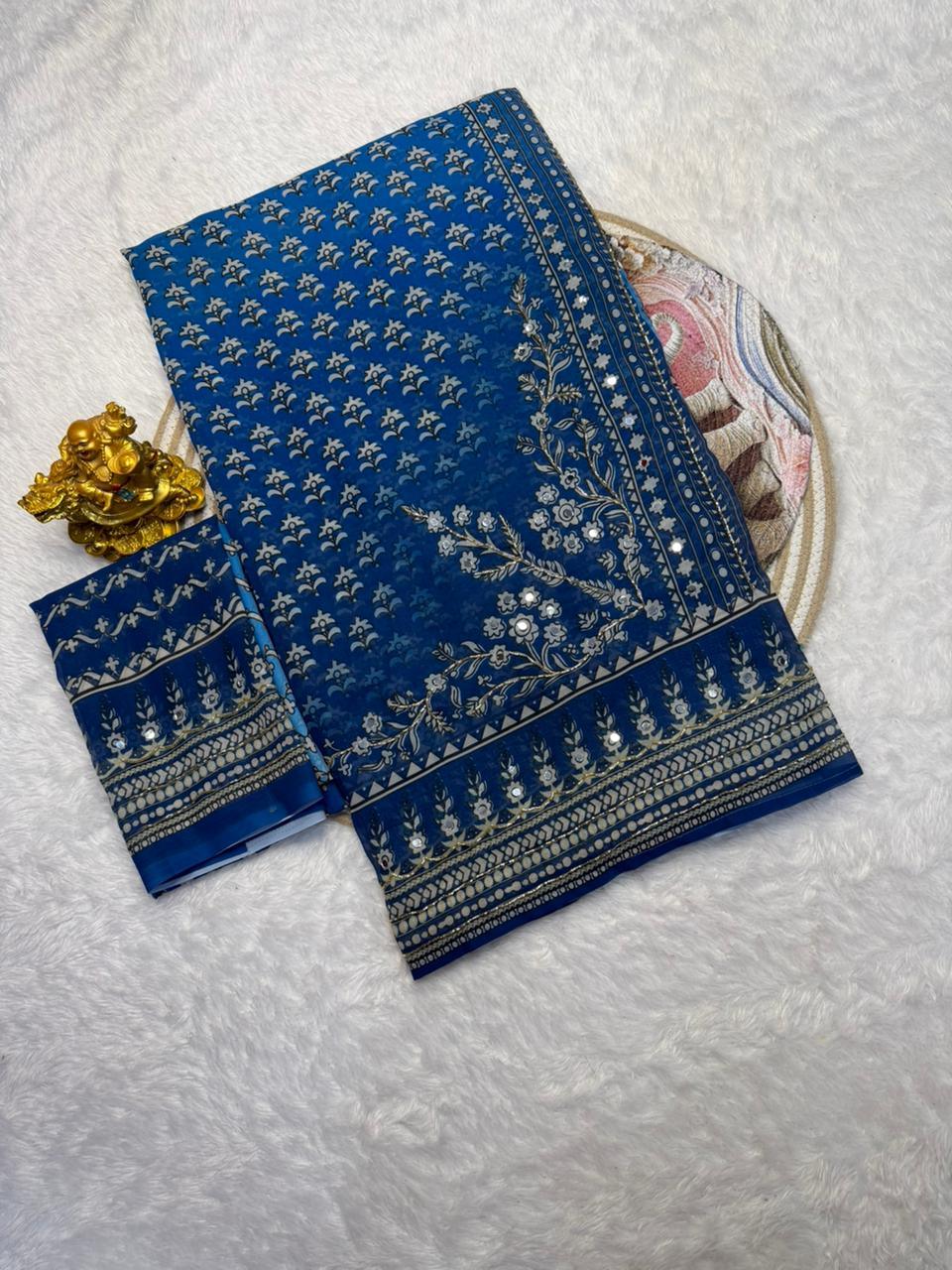 Soft Fox Georgette Saree