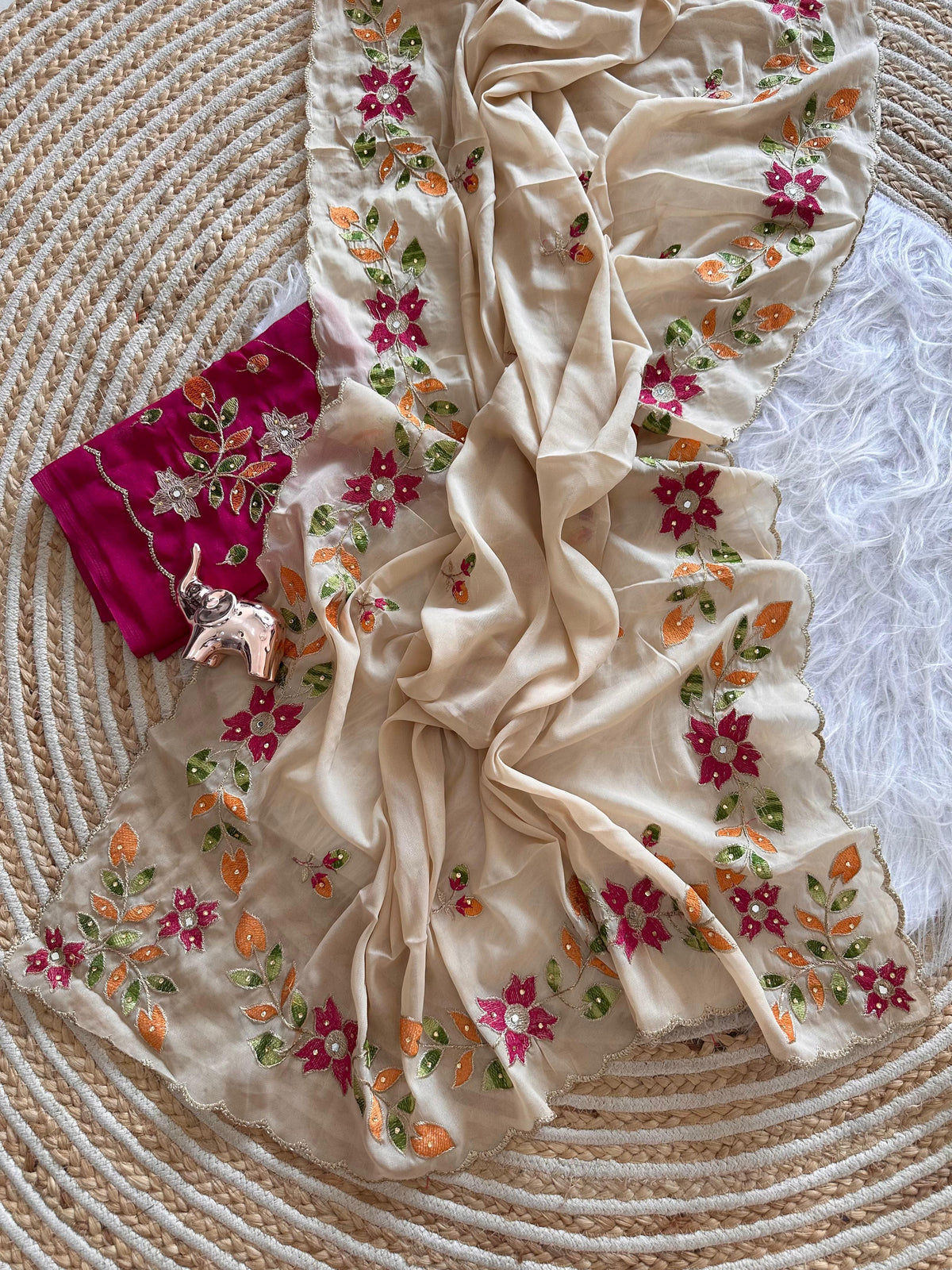 Shining Georgette Saree