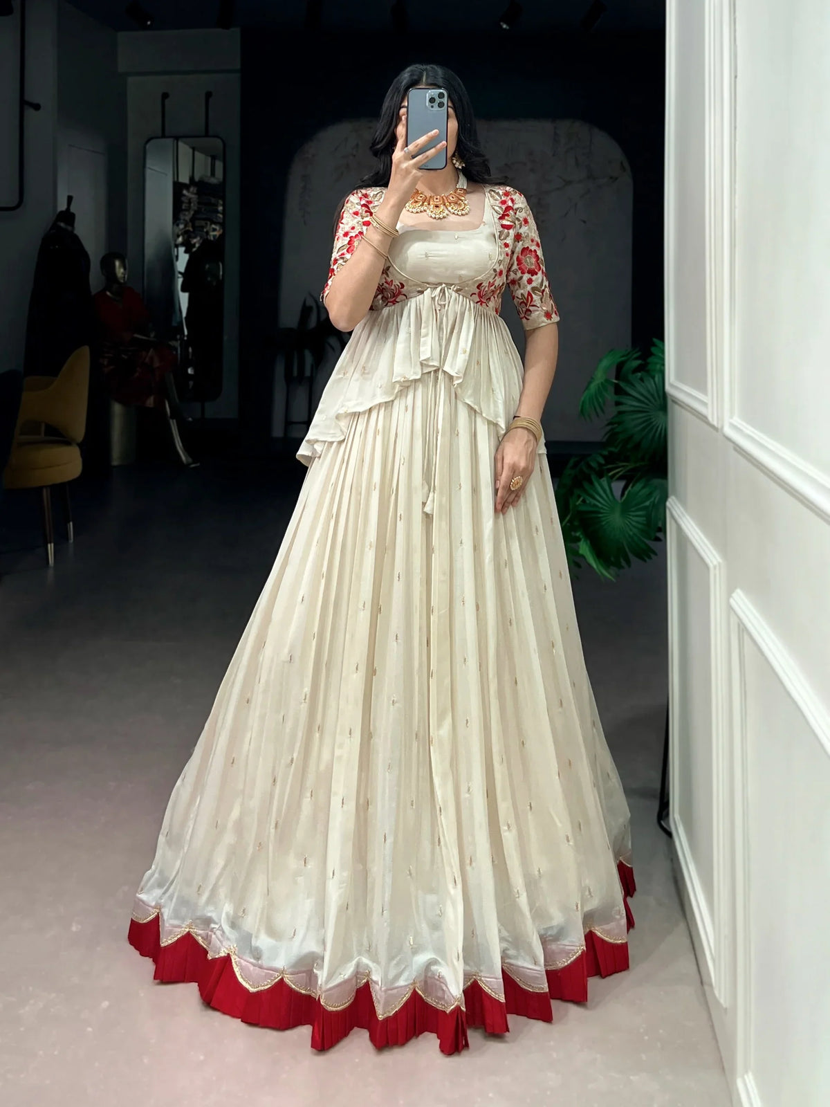 Creamy Designer Outfit