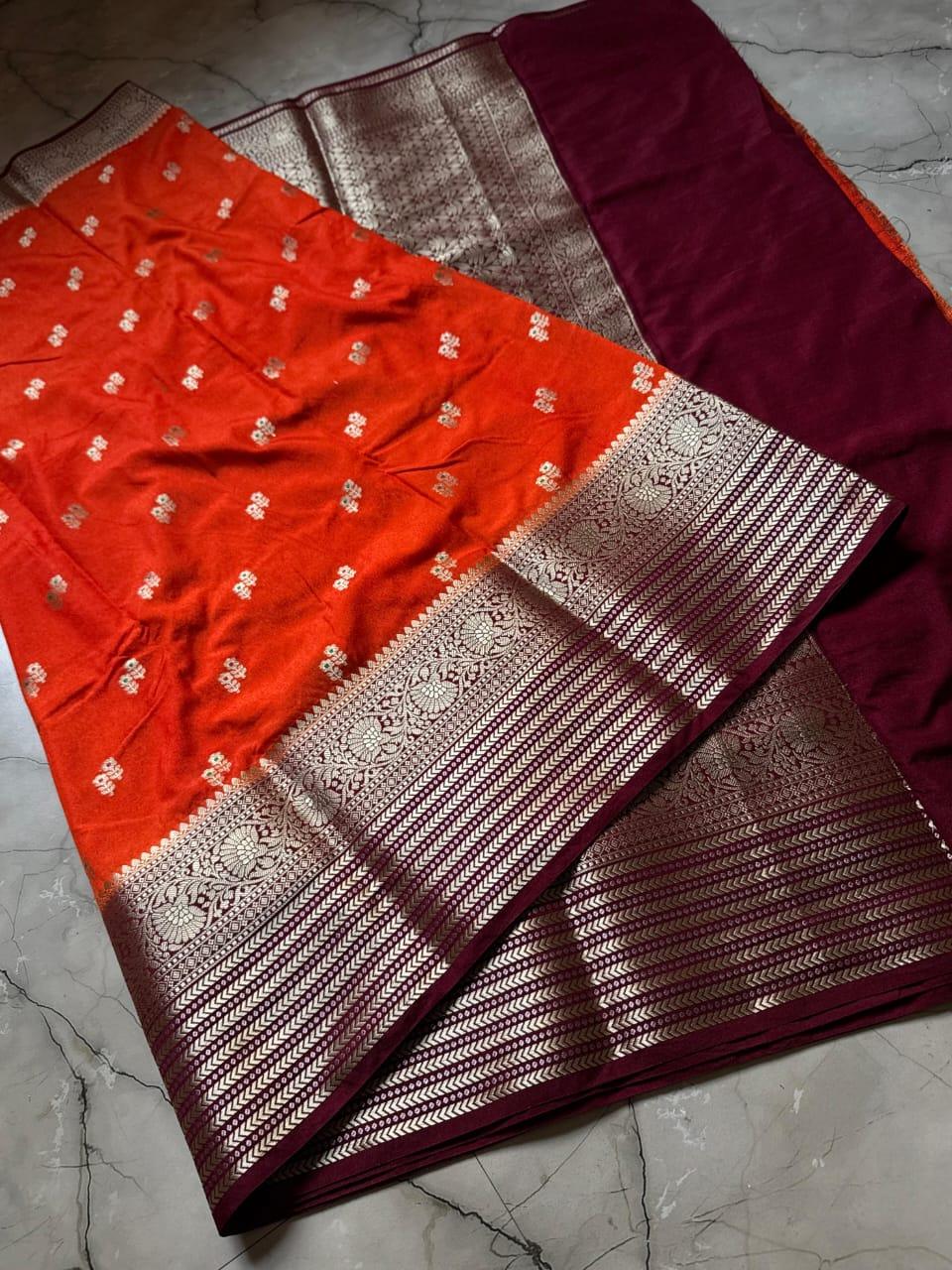 Banarasi Semi Georgette Dyed Sarees