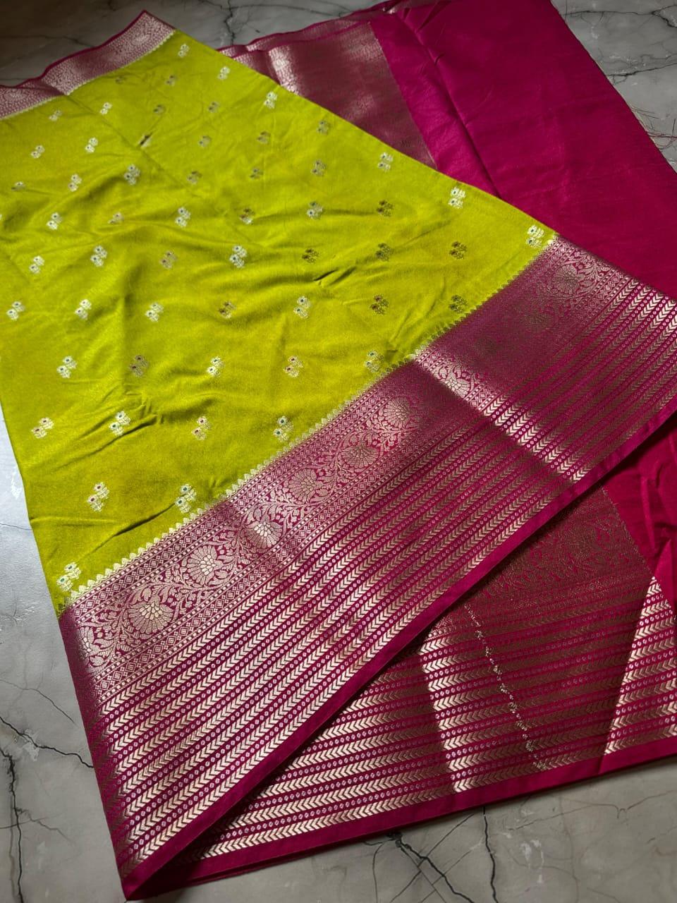 Banarasi Semi Georgette Dyed Sarees