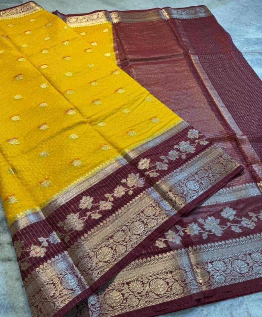Banarasi Warm Silk Dyed Sarees