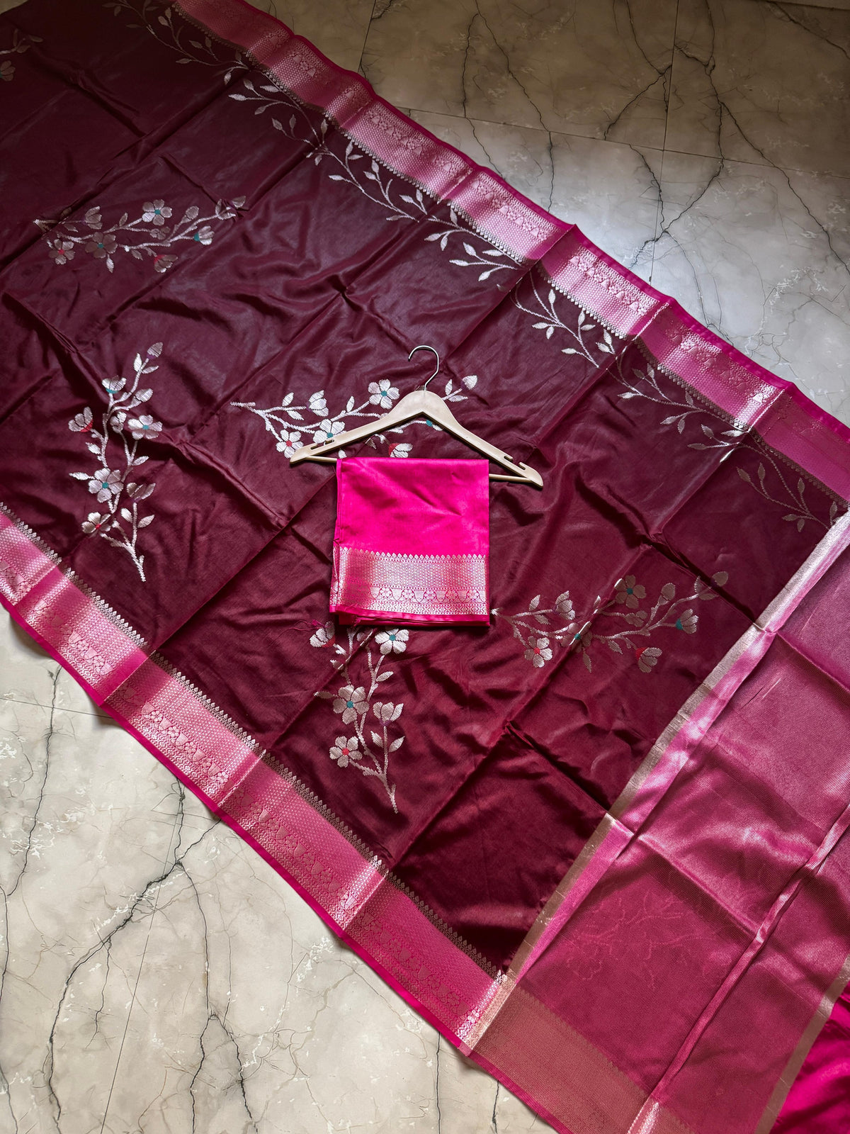 Banarasi Semi Georgette Dyed Sarees