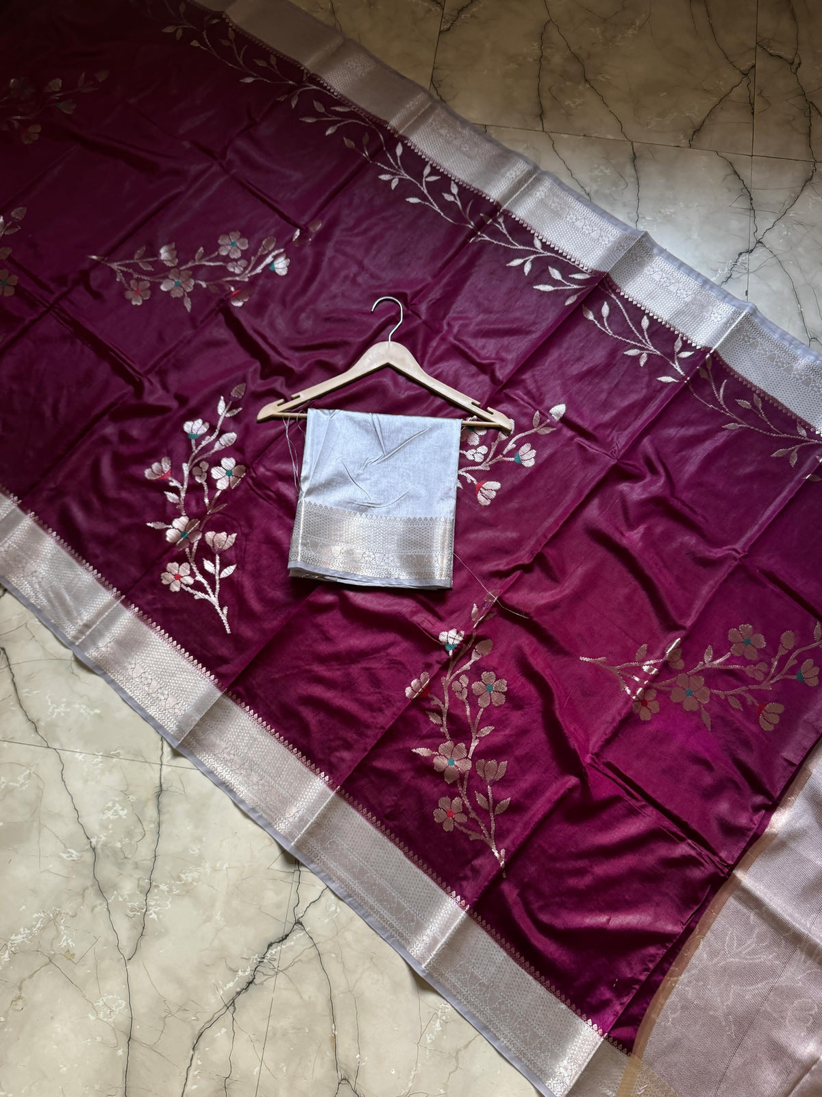 Banarasi Semi Georgette Dyed Sarees