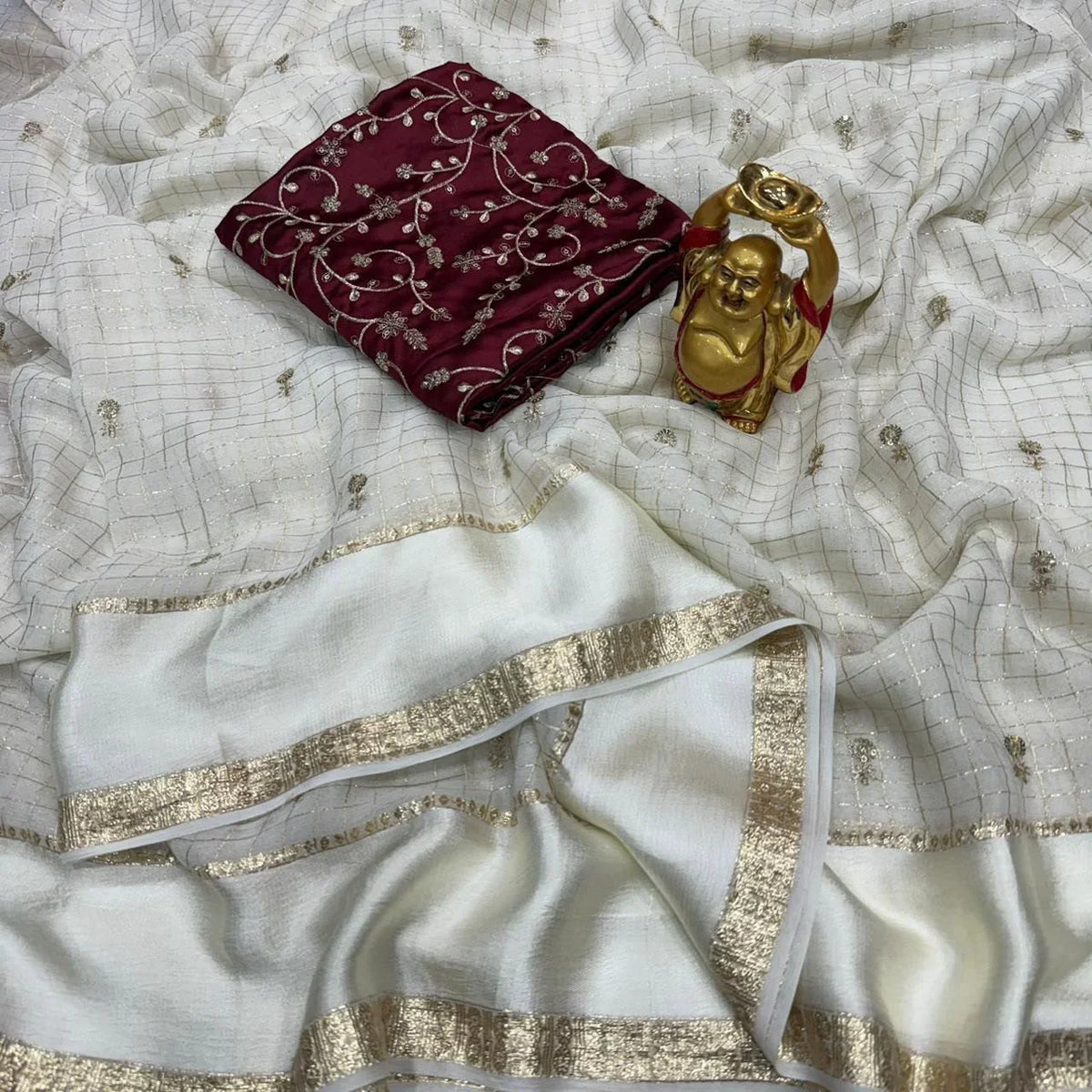 Milky Saree