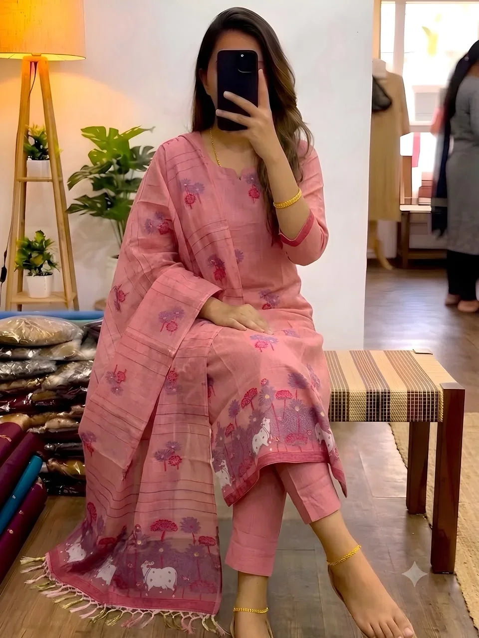 Jamdani 3 Piece Set