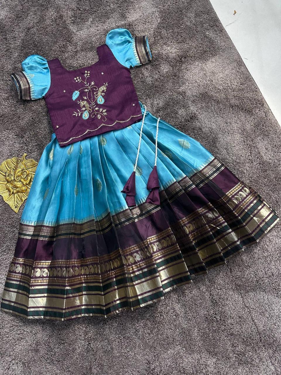 Harini Zari Weaving Kids Lehenga