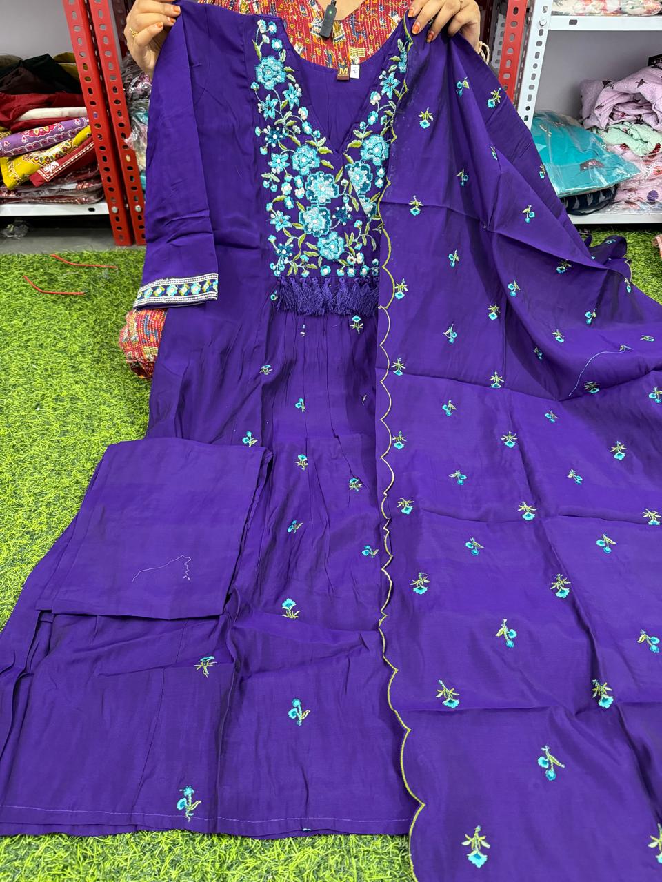 Mul Chanderi 3 Pieces Sets