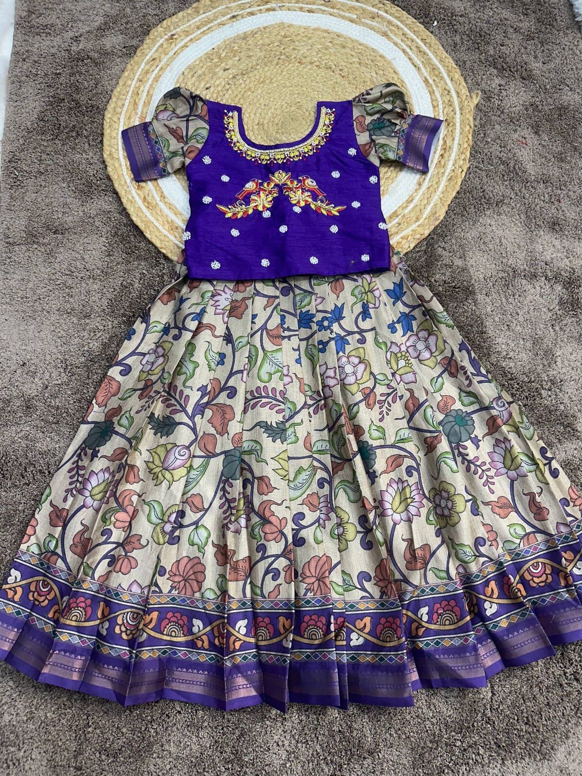 Offer Kids Dola Silk Lehenga Choli