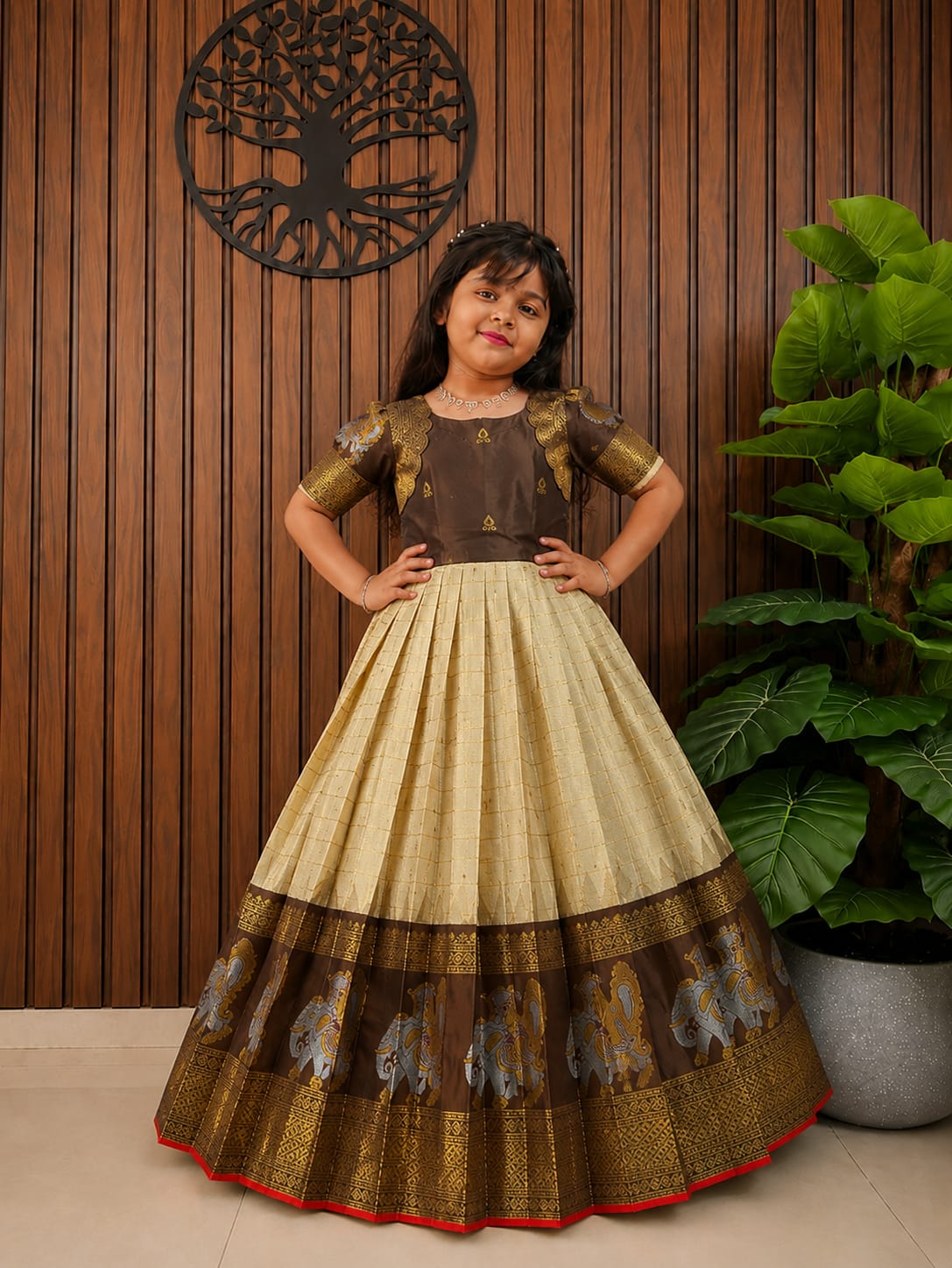 Meenakshi Silk Kids Gown
