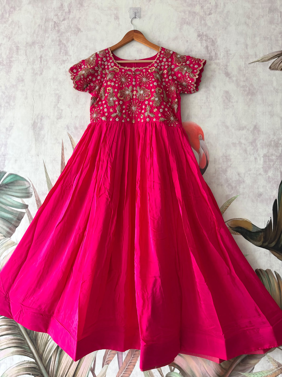 Ruby Maggam Work Gown