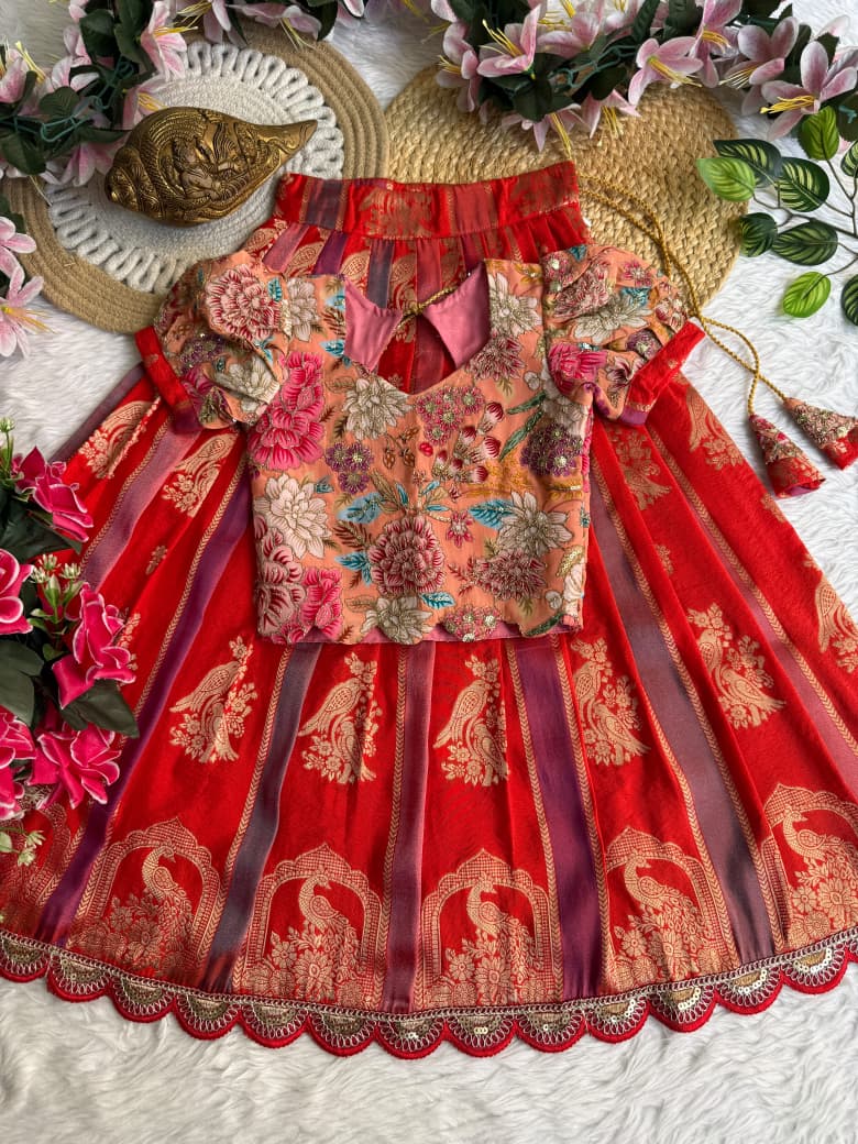 Varshini Georgette Kids Lehenga