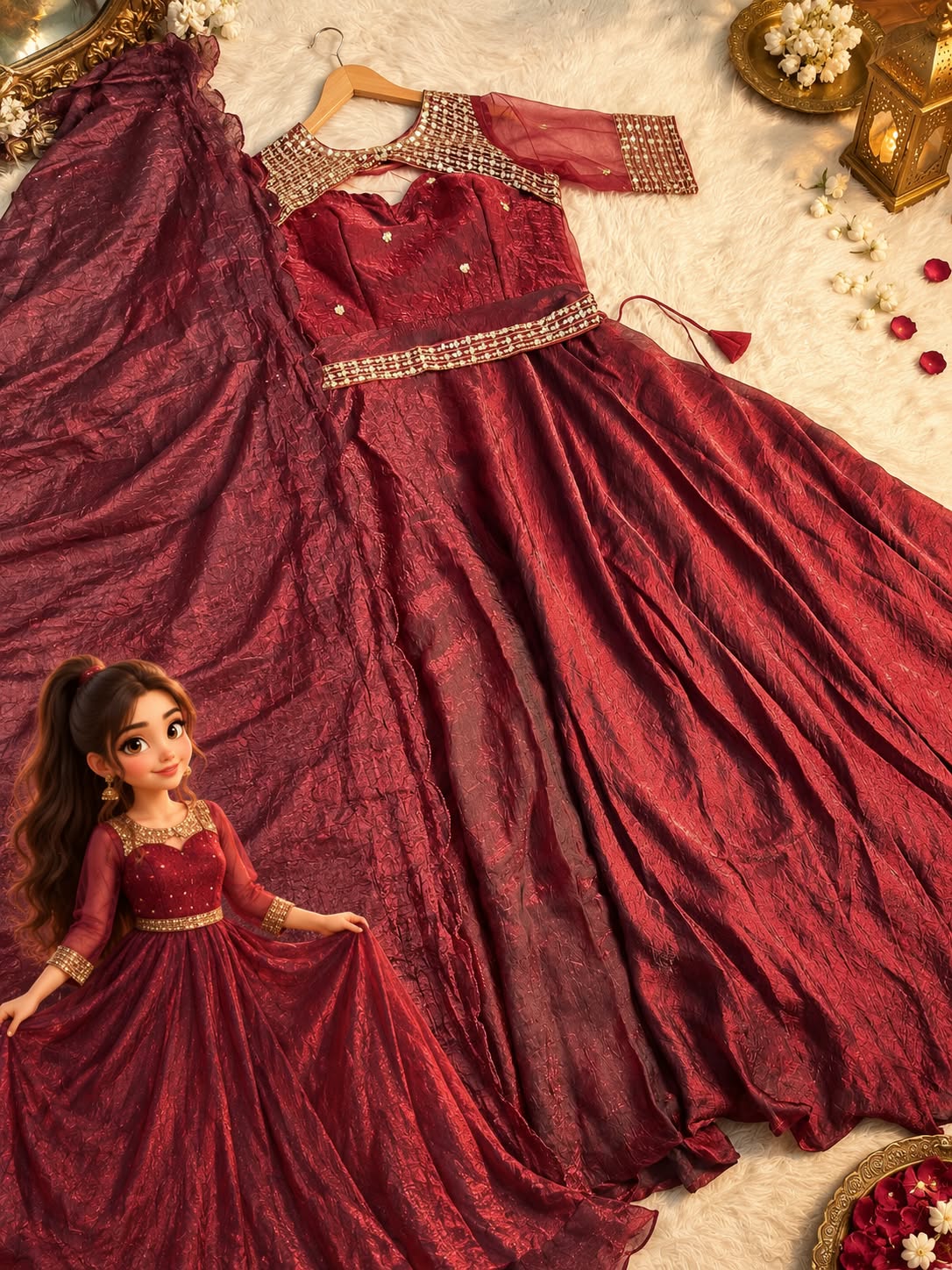 partwear long frock