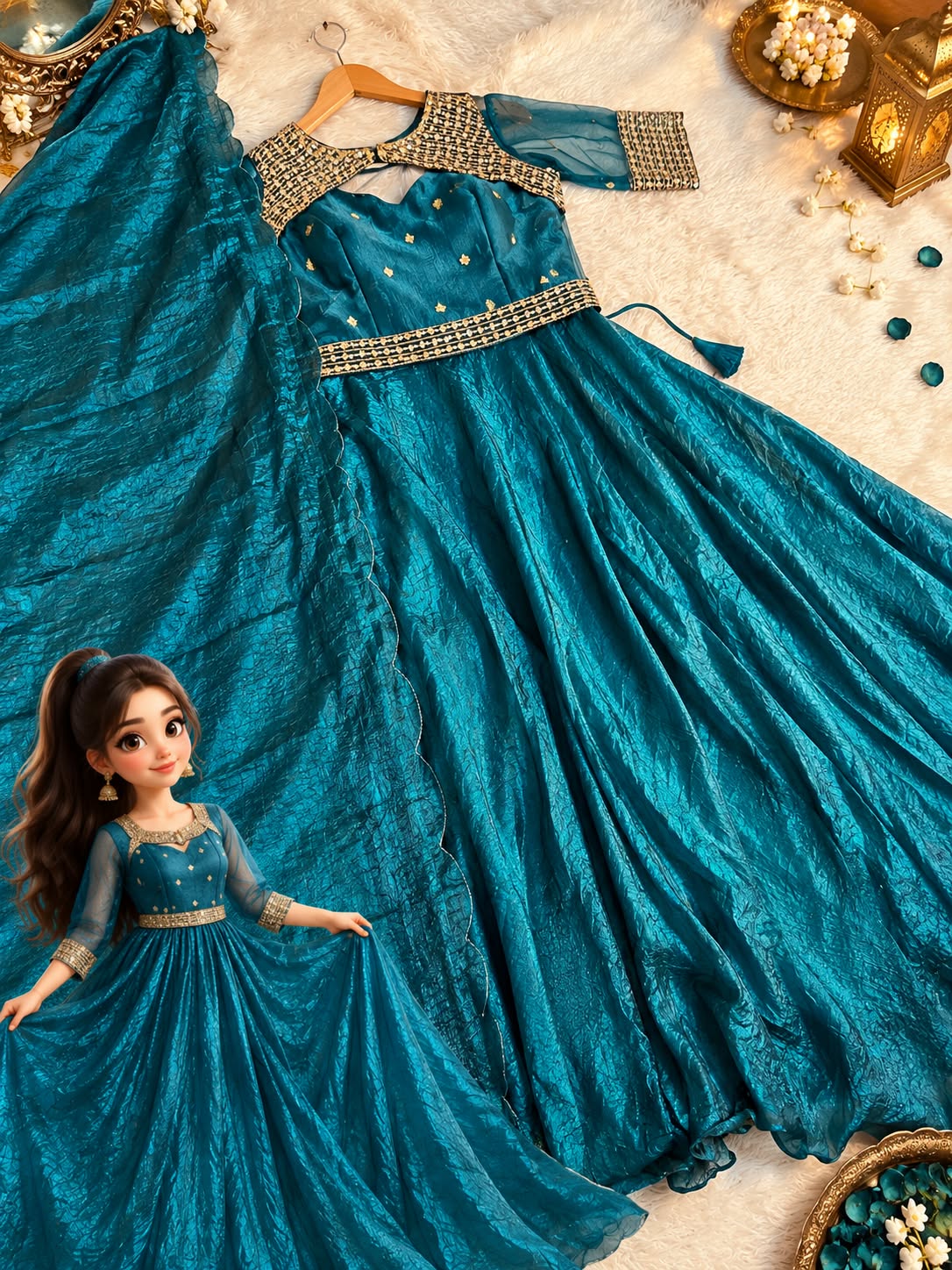 partwear long frock