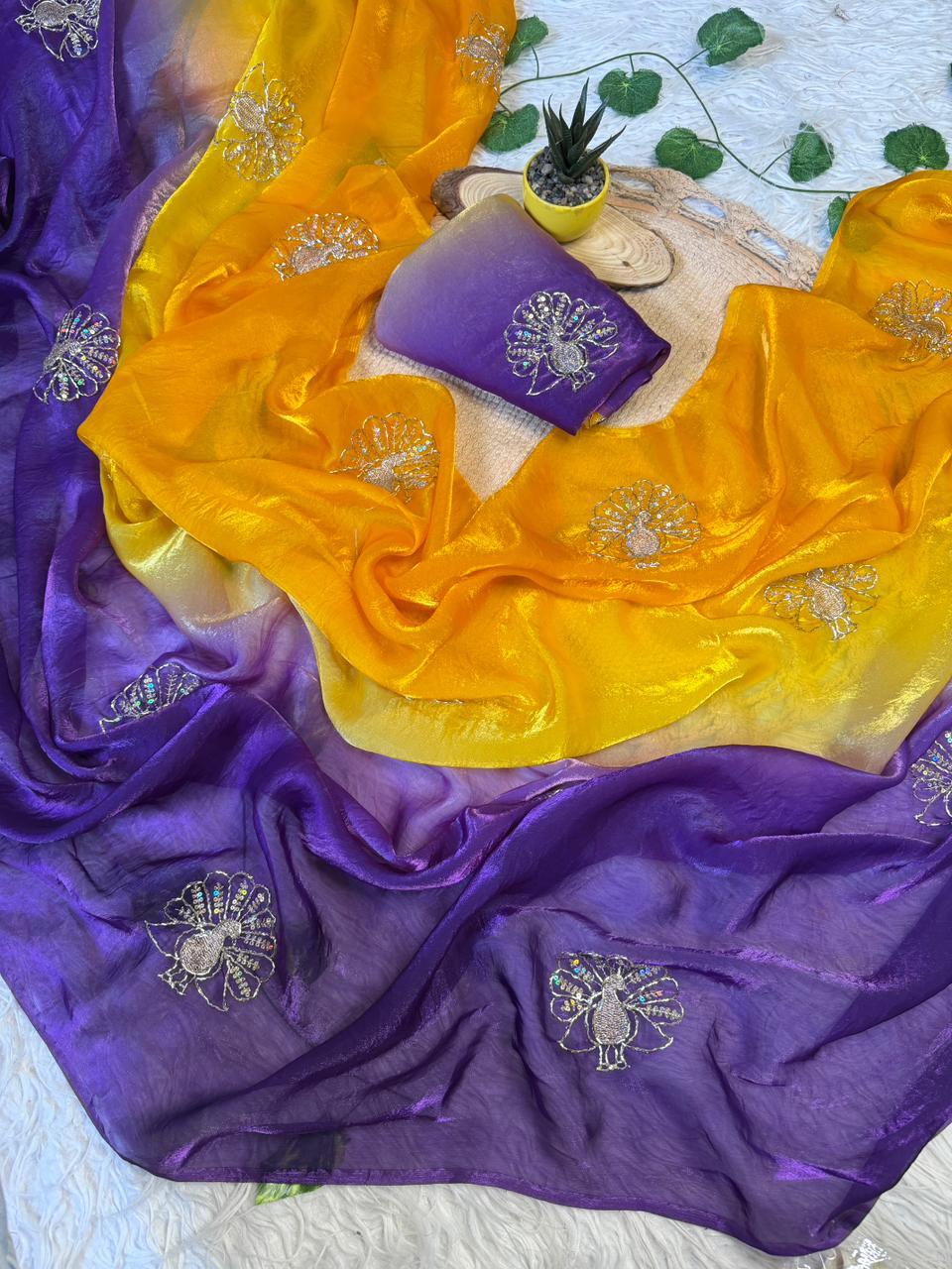 Dual Shade Sarees