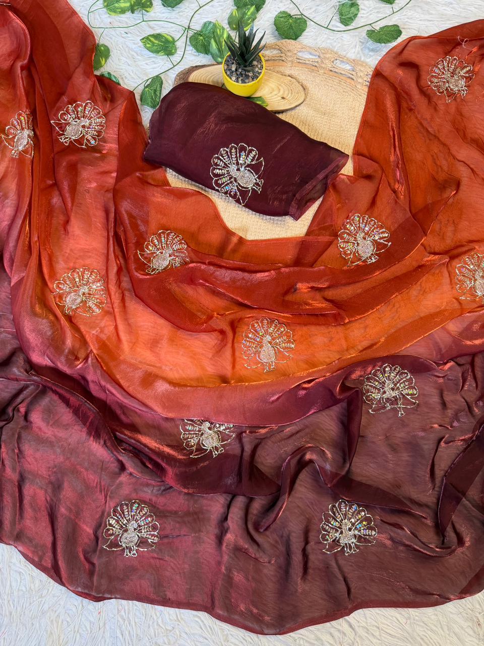 Dual Shade Sarees