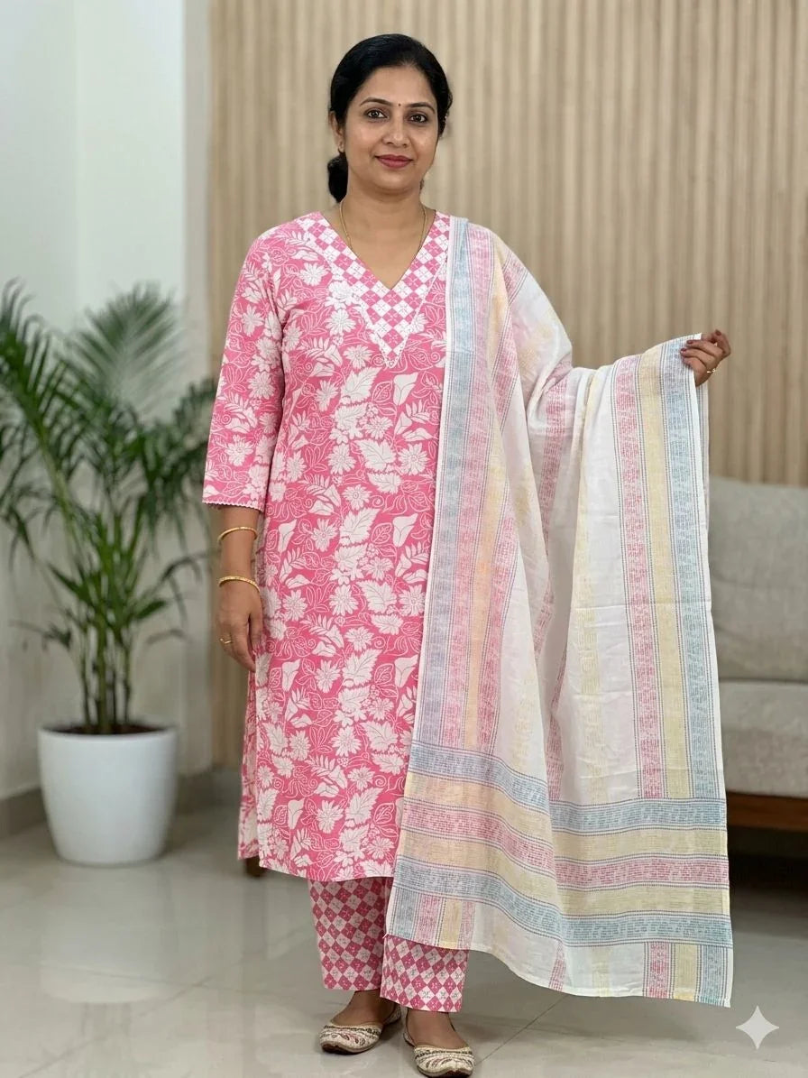 Khadi Cotton 3 Piece Sets