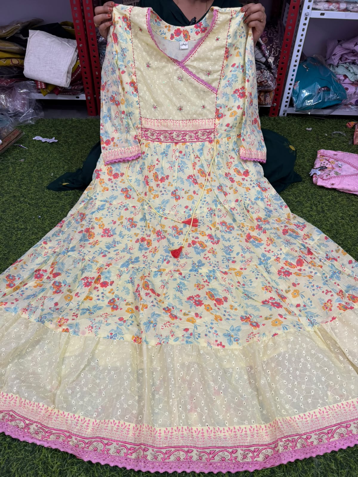 Premium Mul Cotton Hakoba Kalamkari Frock