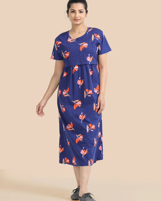 Zipless Feeding Maternity Dresses