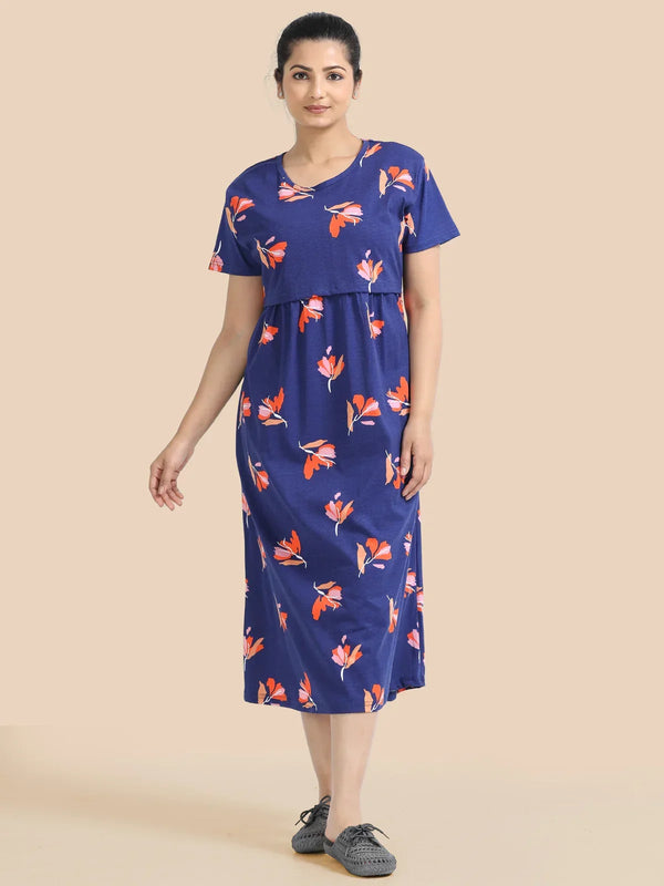 Zipless Feeding Maternity Dresses