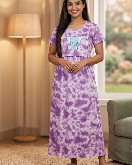 Zipless Feeding Maternity Dresses