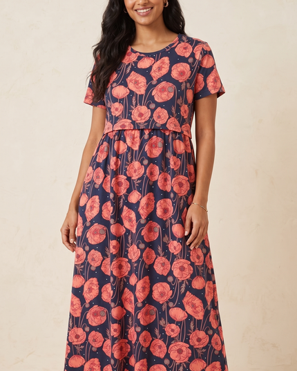 Zipless Feeding Maternity Dresses