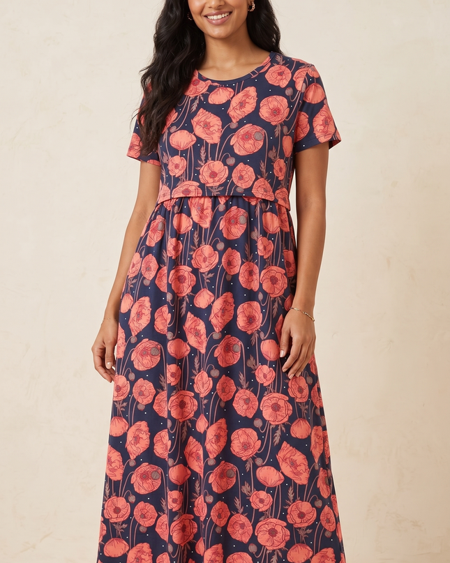 Zipless Feeding Maternity Dresses
