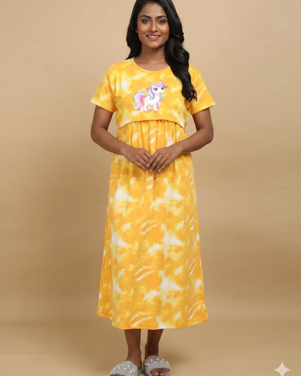 Zipless Feeding Maternity Dresses