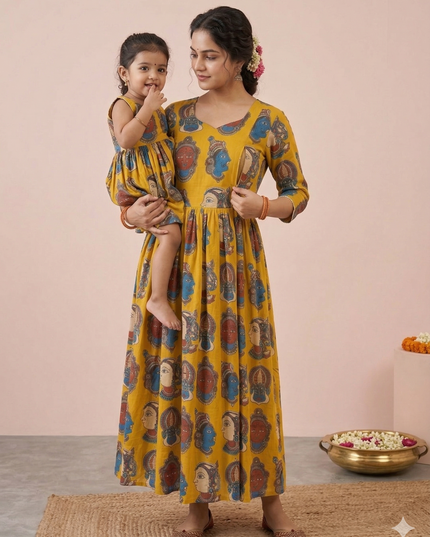 Kalamkari feeding frocks