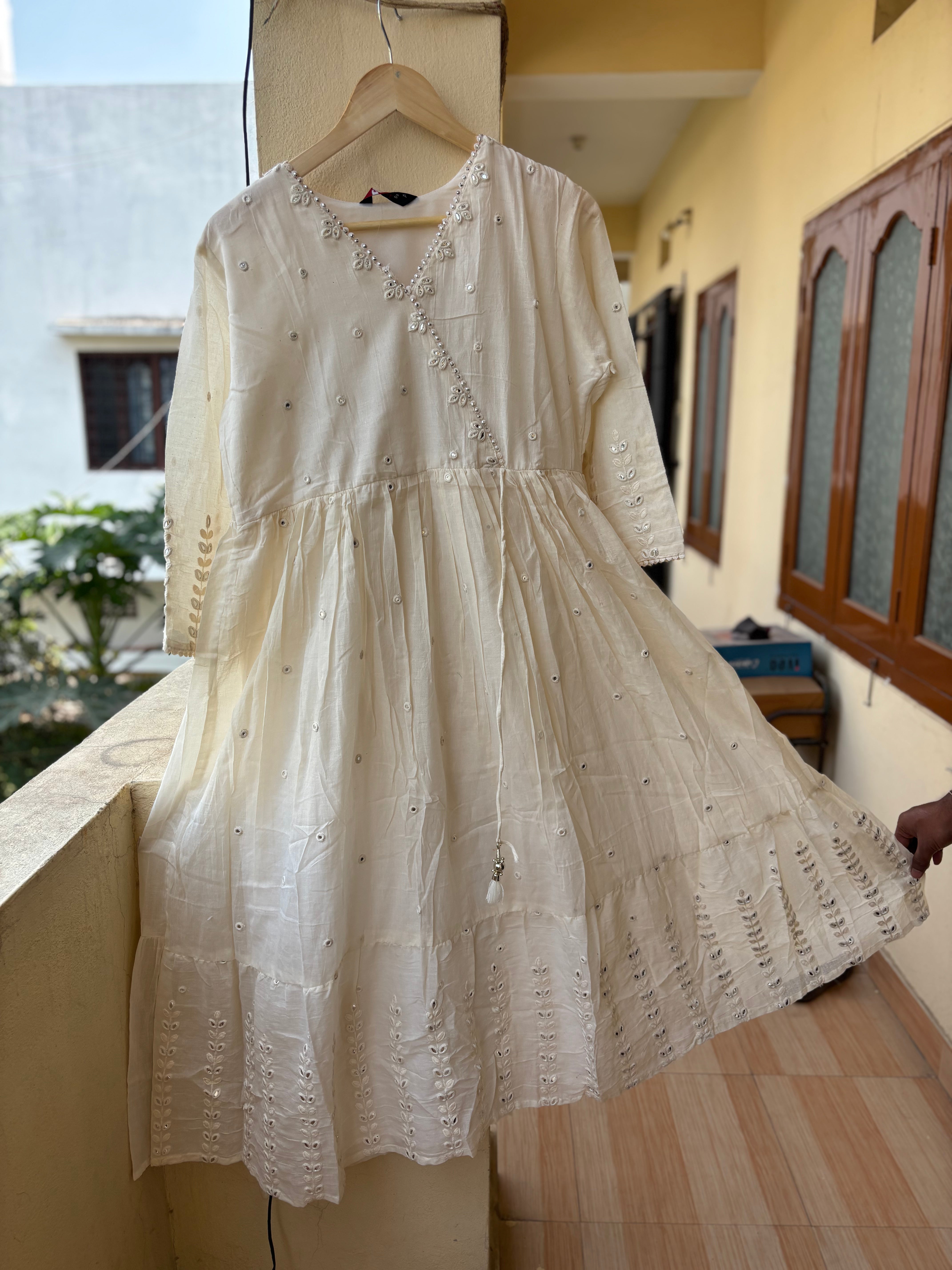 Mul Cotton frocks – Nikhil Handlooms