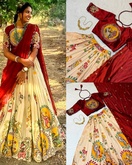 Beautiful Hit Design  Lahanga Choli With Dupatta